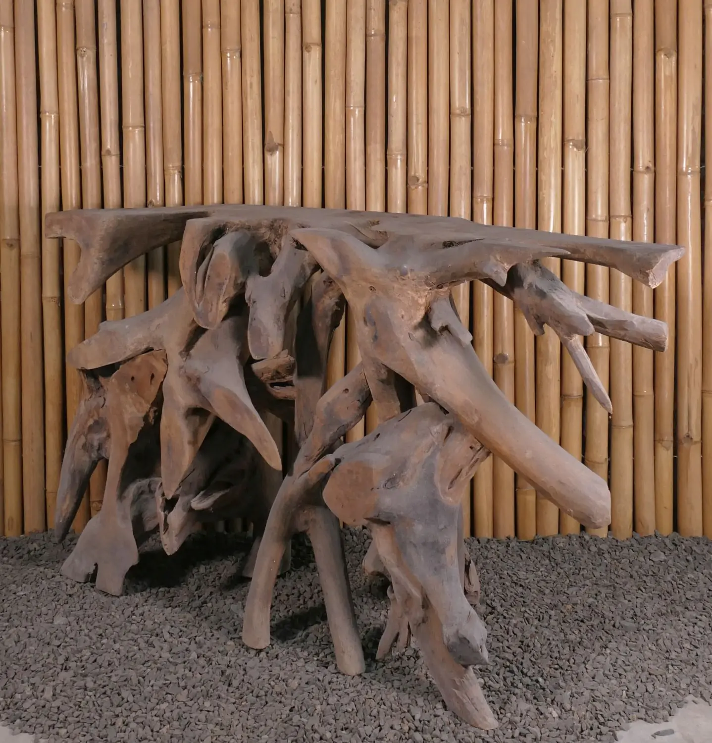  Product image 6 of the product “Console made of teak wood about 135cm length ”